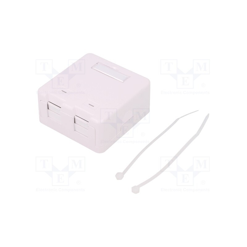 1 pcs x LOGILINK - NK4032 - Socket, case RJ45, Keystone,unshielded, white, surface-mounted