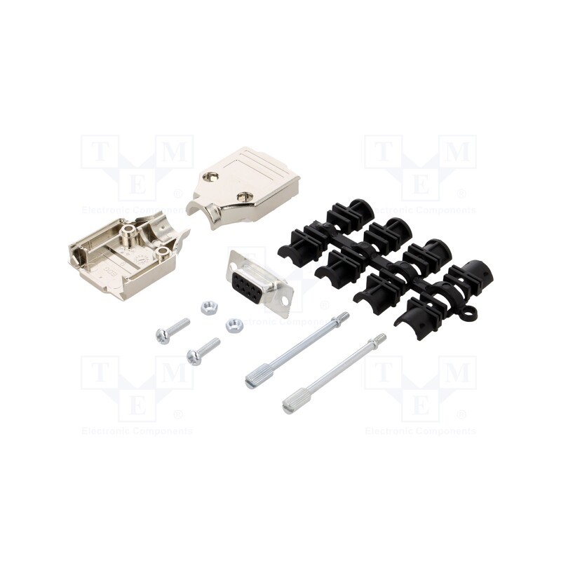 1 pcs x MH CONNECTORS - MHDTPK9-DB9S-K - D-Sub, PIN: 9, plug, female, straight, soldering, for cable