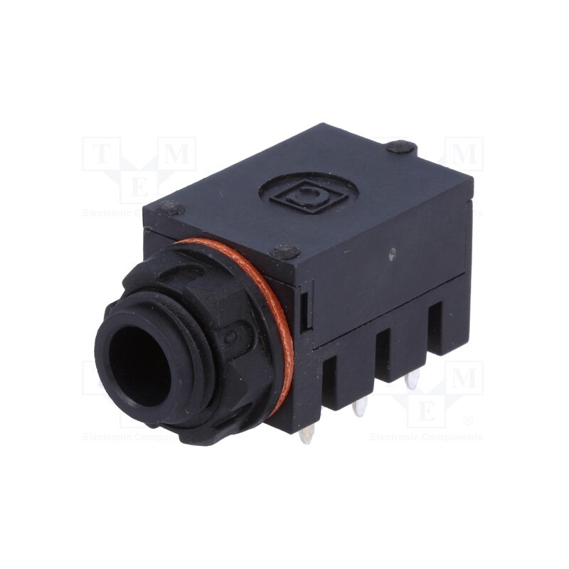 1 pcs x CLIFF - S1KA/BBB/WNW - Socket, Jack 6,3mm, female, stereo,sealed,with hex nut, ways: 3