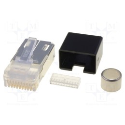 1 pcs x BEL FUSE - 940-SP-361010-A161 - Plug, RJ50, PIN: 10, shielded, Layout: 10p10c, for cable