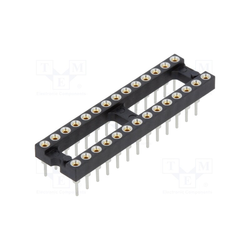 1 pcs x HARWIN - D2928-42 - 14+14 Pos. Female DIL Vertical Throughboard IC Socket