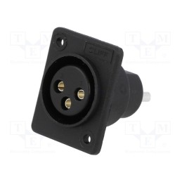 1 pcs x CLIFF - XACF (CP30012) - Socket, XLR, female, PIN: 3, for panel mounting,screw, soldering