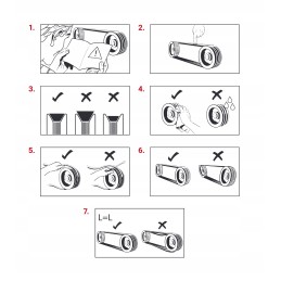 Flat belt, drive belt 120x7 4400 lw, reinforced