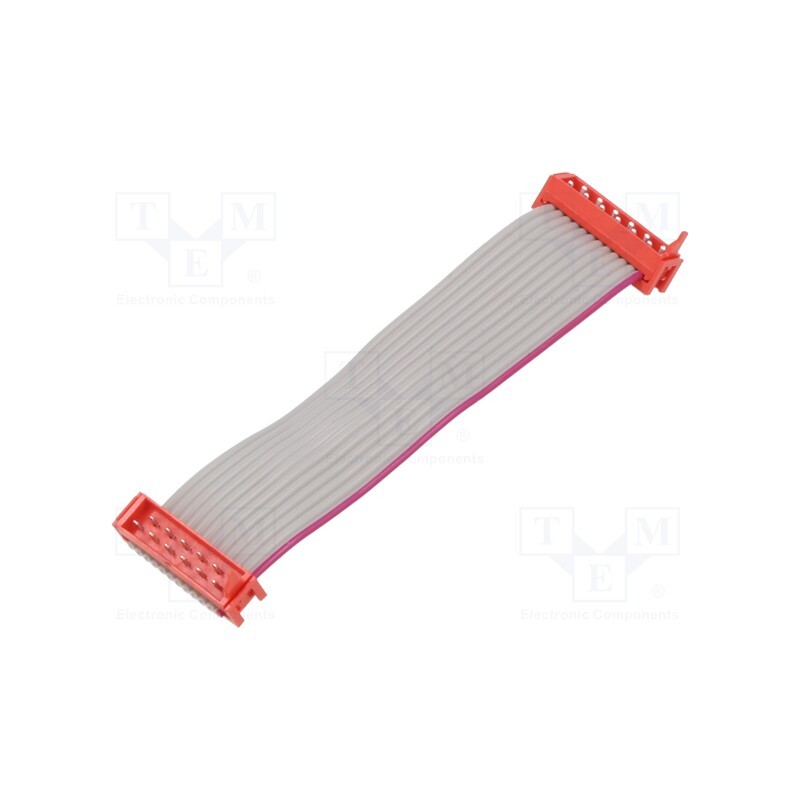1 pcs x TE Connectivity - 2205064-1 - Cable: ribbon cable with connectors, PIN: 12, Layout: 2x6, plug