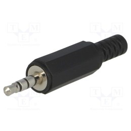 1 pcs x ADAM TECH - ASP-3.5-S-SR - Plug, Jack 3,5mm, male, with strain relief, ways: 3, straight