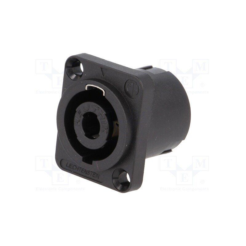 1 pcs x NEUTRIK - NL4MPXX - Socket, loudspeaker, male, PIN: 4, 30A, 250V, 4.8mm connectors