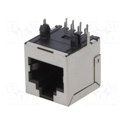 1 pcs x ENCITECH - RJJS-88-142-E7H-020 - Socket, RJ45, PIN: 8, Cat: 6, shielded, Layout: 8p8c, THT, angled