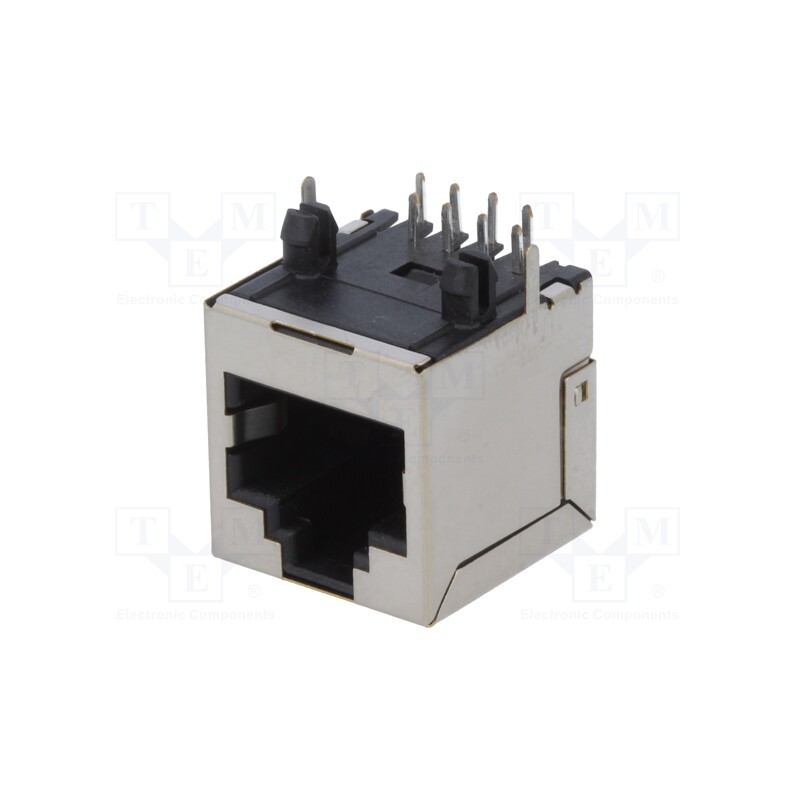 1 pcs x ENCITECH - RJJS-88-142-E7H-020 - Socket, RJ45, PIN: 8, Cat: 6, shielded, Layout: 8p8c, THT, angled
