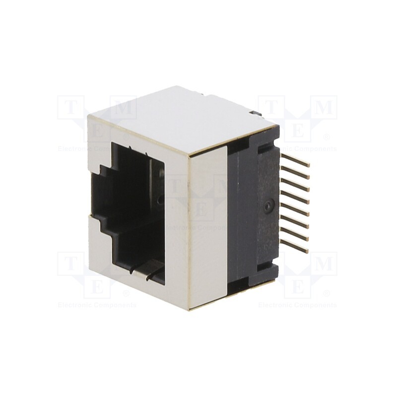1 pcs x PHOENIX CONTACT - 1149611 - Socket, RJ45, PIN: 8, gold-plated, Layout: 8p8c, on PCBs, SMT