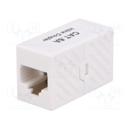 1 pcs x LOGILINK - NP0025U - Socket, coupler, Cat: 6a, unshielded, Layout: 8p8c, RJ45 socket x2