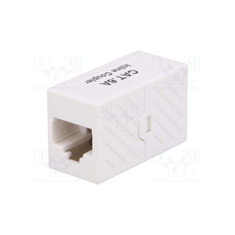 1 pcs x LOGILINK - NP0025U - Socket, coupler, Cat: 6a, unshielded, Layout: 8p8c, RJ45 socket x2