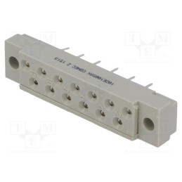 1 pcs x CONEC - 102E10059X - Socket, DIN 41617, female, PIN: 13, THT, straight, 4A, 250V, B: 30mm