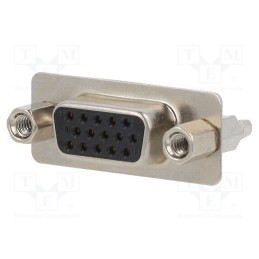 1 pcs x Amphenol Communications Solutions - 10090929-S154VLF - D-Sub, PIN: 15, socket, female, for panel mounting, straight, 2.5