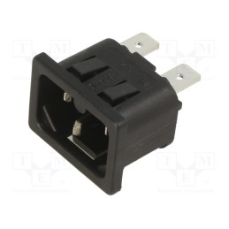1 pcs x BULGIN - PX0595/15/63 - Connector: AC supply, socket, male, 10A, 250VAC, C16,hot condition