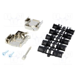 1 pcs x ENCITECH - 6560-0146-11 - Enclosure: for D-Sub connectors, D-Sub 9pin,D-Sub HD 15pin