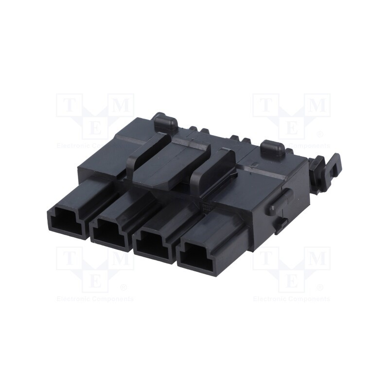 1 pcs x MOLEX - 428160412 - Plug, wire-wire/PCB, female, Mini-Fit Sr, 10mm, PIN: 4, 600V