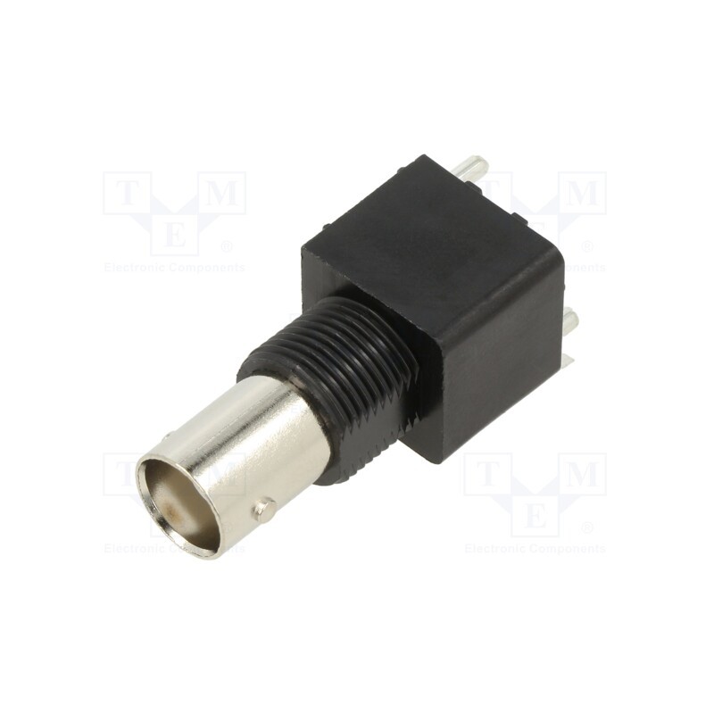 1 pcs x TE Connectivity - 1-1634505-0 - BNC Ins Str PCB Skt 50Ohm Black