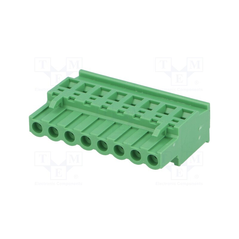 1 pcs x DEGSON ELECTRONICS - 2EDGKA-5.0-08P-14 - Pluggable terminal block, 5mm, ways: 8, angled, plug, female, green