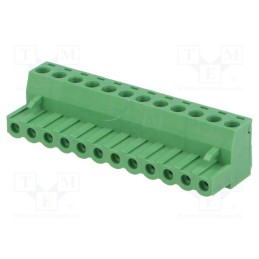 1 pcs x NINIGI - TBW-5-12P/GN - Pluggable terminal block, Contacts ph: 5.08mm, ways: 12, straight