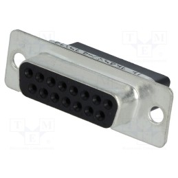 1 pcs x TE Connectivity - 164532-4 - D-Sub, PIN: 15, female, for cable, Type: w/o contacts, A: 24.7mm