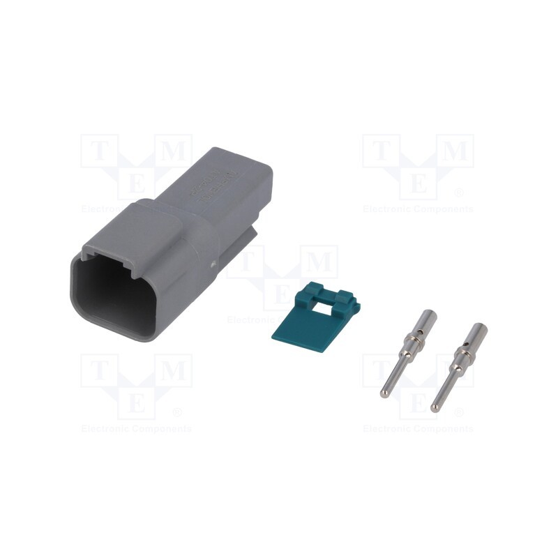 1 pcs x AMPHENOL - AT04-2P-KIT01 - Connector: wire-wire, AT, male, plug, for cable, PIN: 2, crimped