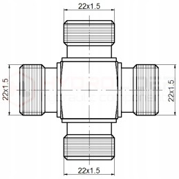 Connector BBBB 4x M22x1 5 hydrolider