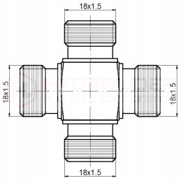 Connector BBBB 4x M18x1 5 hydrolider