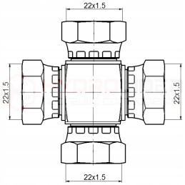 Connector: AAAA 4x M22x1 5 hydrolider