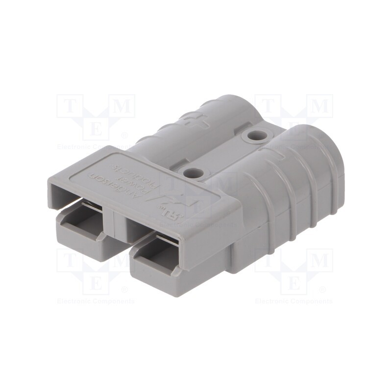 1 pcs x ANDERSON POWER PRODUCTS - 992-BK - Plug, DC supply, SB® 50, hermaphrodite, w/o contacts, for cable