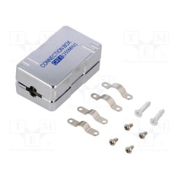 1 pcs x LOGILINK - NP0012A - Coupler, Cat: 6, shielded, 22AWG÷24AWG, metallic, for cable