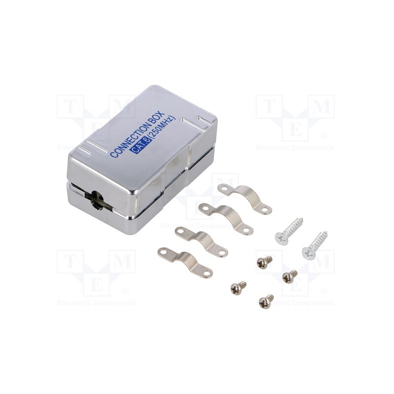 1 pcs x LOGILINK - NP0012A - Coupler, Cat: 6, shielded, 22AWG÷24AWG, metallic, for cable