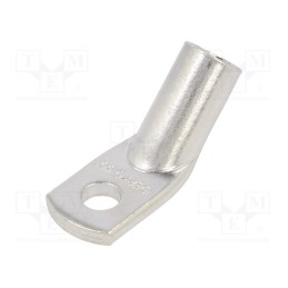 1 pcs x ERKO - KCS45_8-50/10 - Tip: ring tube, M8, 50mm2, crimped, for cable, angled 45°, tinned