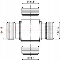 Connector BBBB 4x M14x1 5 hydrolider