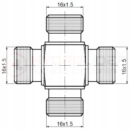 Connector BBBB 4x M16x1 5 hydrolider