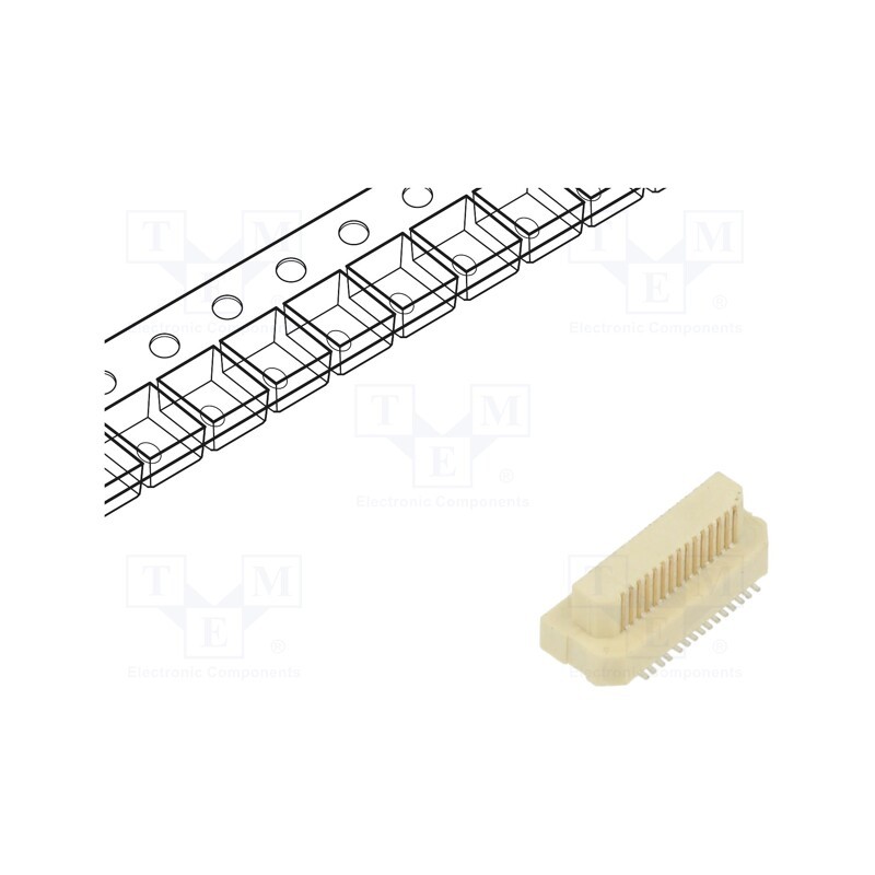 1 pcs x HARWIN - M58-3500342R - Connector: PCB to PCB, male, PIN: 30, 0.5mm, Archer .5, SMT, on PCBs