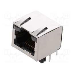 1 pcs x Amphenol Communications Solutions - RJHSE-538B - Socket, RJ45, Cat: 5, shielded,with LED, Layout: 8p8c, THT