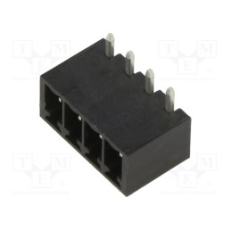 1 pcs x MOLEX - 395021004 - 3.5MM EURO HEADER RA BLK 4CKT