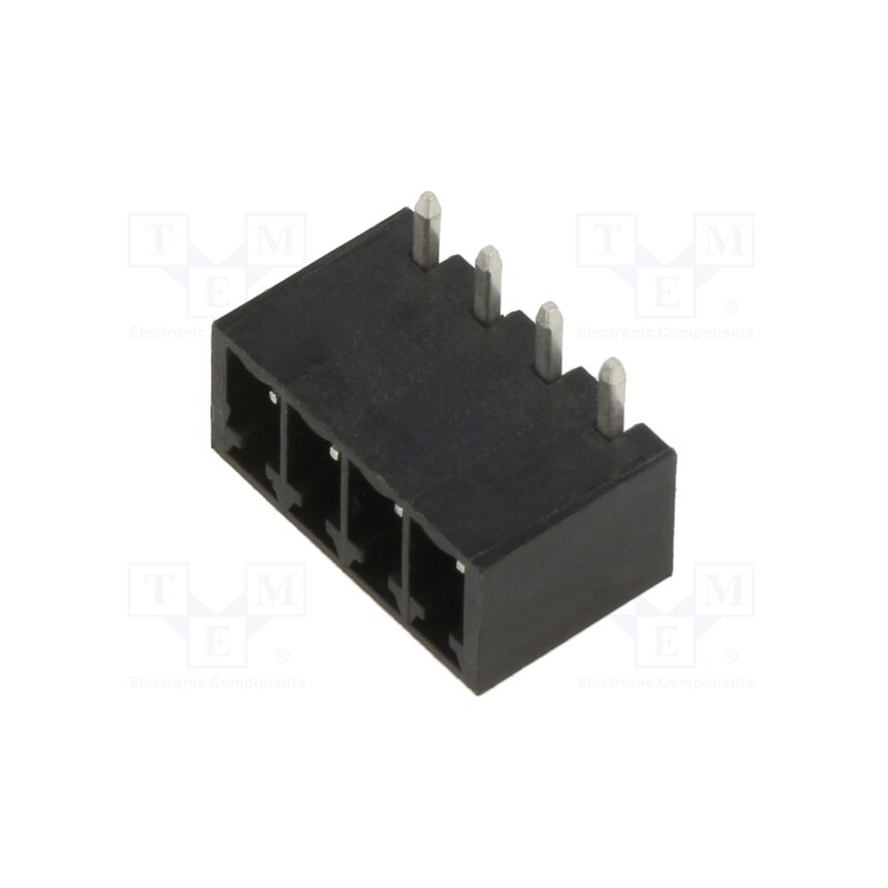 1 pcs x MOLEX - 395021004 - 3.5MM EURO HEADER RA BLK 4CKT