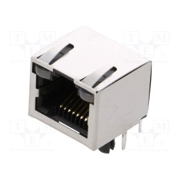1 pcs x Amphenol Communications Solutions - RJHSE-538A - Socket, RJ45, Cat: 5, shielded,with LED, Layout: 8p8c, THT