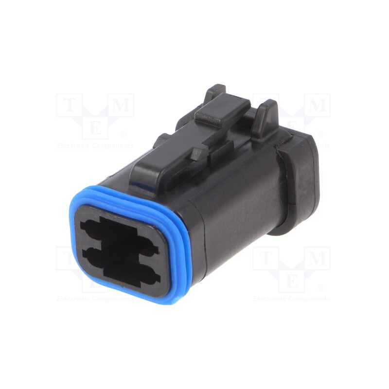 1 pcs x BULGIN - PX0105S04BK - Connector: wire-wire, PX0, female, plug, for cable, PIN: 4, black