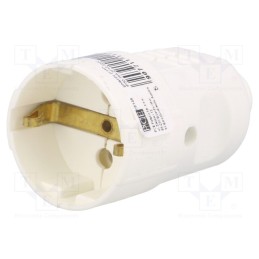 1 pcs x PCE - 5148 - Connector: AC supply, female, socket, 2P+PE, 230VAC, 16A, white