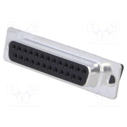 1 pcs x TE Connectivity - 164533-4 - D-Sub, PIN: 25, female, for cable, Type: w/o contacts, A: 38.4mm