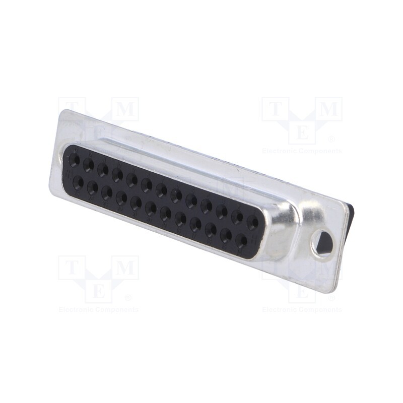 1 pcs x TE Connectivity - 164533-4 - D-Sub, PIN: 25, female, for cable, Type: w/o contacts, A: 38.4mm