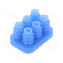 1 pcs x TE Connectivity - 1586359-6 - Gasket for wire, Mini Universal MATE-N-LOK, 4.14mm, PIN: 6, blue
