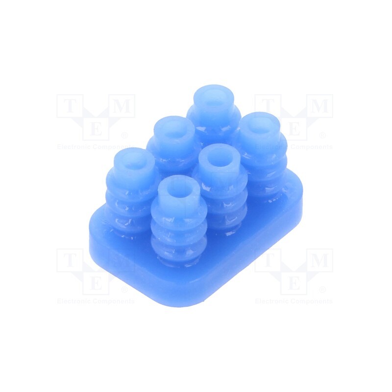1 pcs x TE Connectivity - 1586359-6 - Gasket for wire, Mini Universal MATE-N-LOK, 4.14mm, PIN: 6, blue