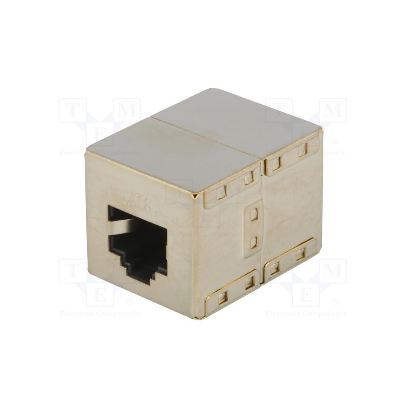 1 pcs x LOGILINK - NP0054 - Socket, coupler, Cat: 6, shielded, Layout: 8p8c, RJ45 socket x2