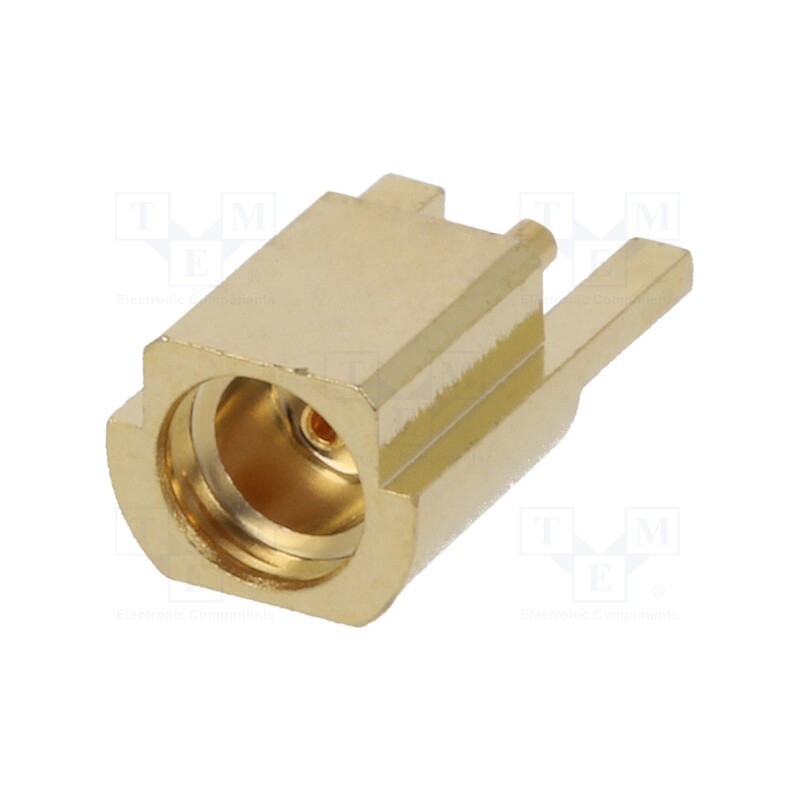 1 pcs x MOLEX - 734150961 - Socket, MMCX, female, angled 90°, 50Ω, THT, on PCBs, PTFE