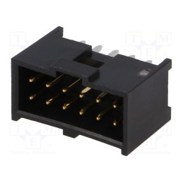1 pcs x MOLEX - 901301212 - Socket, rectangular, male, PIN: 12, straight, THT, gold-plated