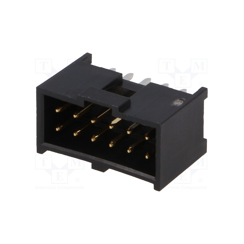 1 pcs x MOLEX - 901301212 - Socket, rectangular, male, PIN: 12, straight, THT, gold-plated