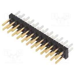 1 pcs x Amphenol Communications Solutions - 57102-F08-12ULF - Pin header, wire-board, male, Minitek, 2mm, PIN: 24, THT, on PCBs,